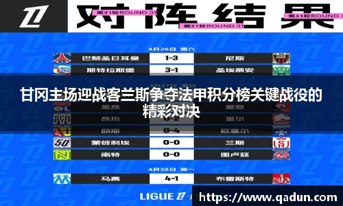 甘冈主场迎战客兰斯争夺法甲积分榜关键战役的精彩对决