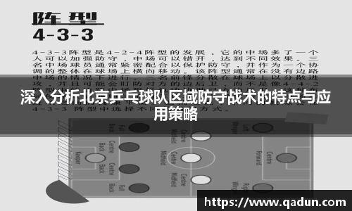 深入分析北京乒乓球队区域防守战术的特点与应用策略